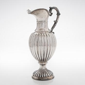 A Spanish silver ewer, 20th century.