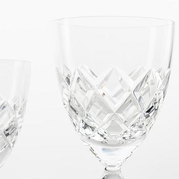 Gunnar Cyrén, a 'Karolina' 194-pice glass service, Orrefors, Sweden,