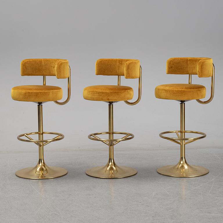 Three barstools, Johansson Design.