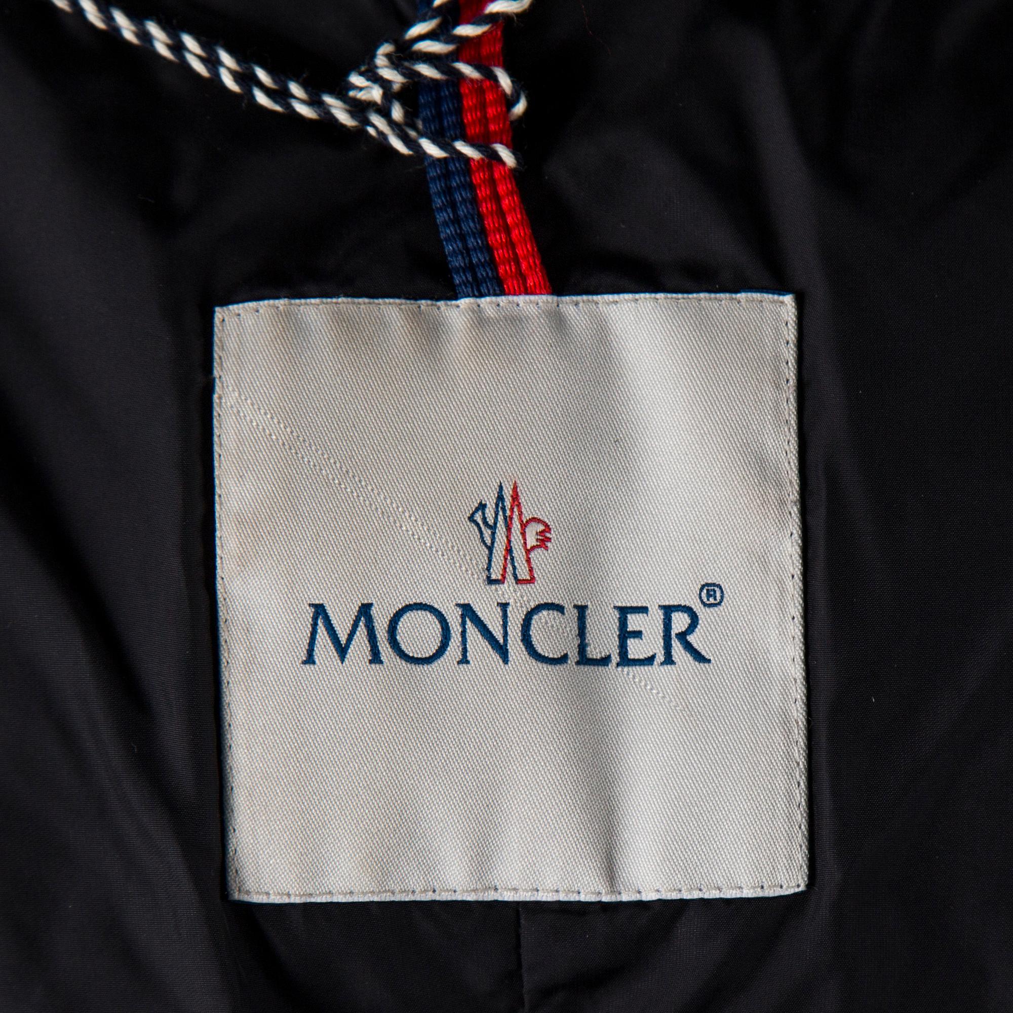 A Moncler down coat, size 2.