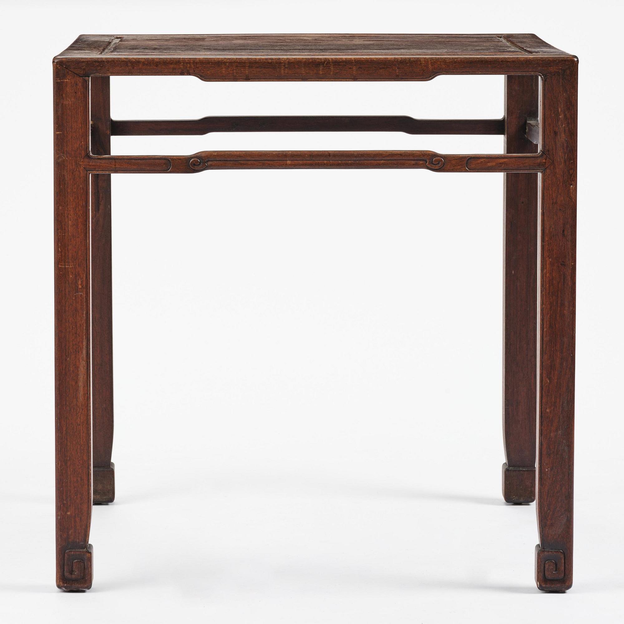 A hardwood table, Qing dynasty.