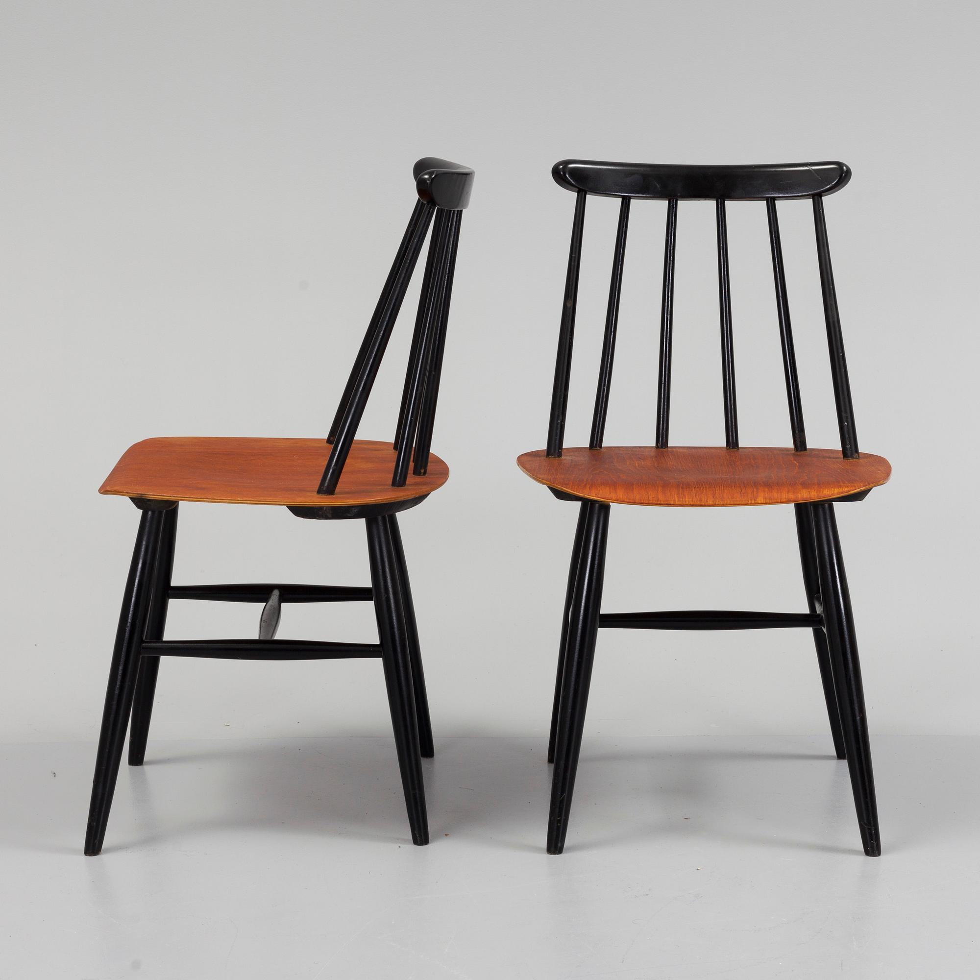 ILMARI TAPIOVAARA, stolar, ett par, Fanett, Edsbyverken, 1900-talets andra hälft.