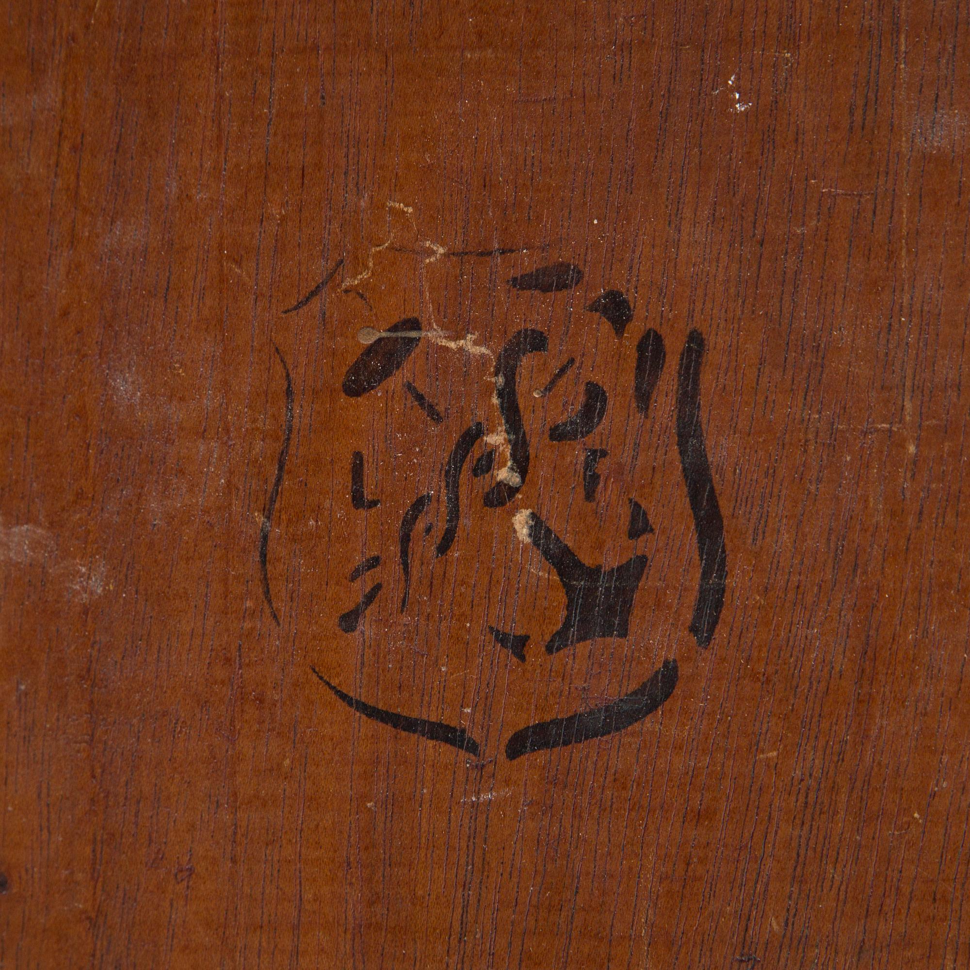 LEANDER ENGSTRÖM, oil and pencil on mahogany panel, signed Leander Engström.