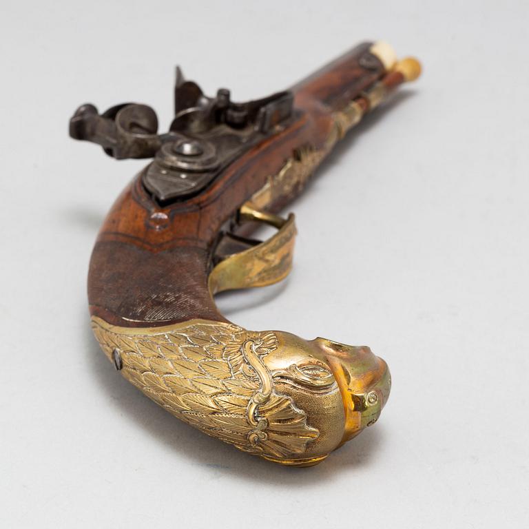 A Flintlock pistol circa 1800.