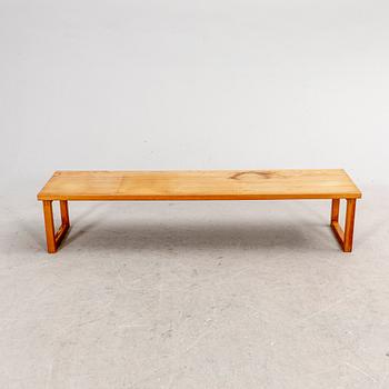 A pine 1970s bench.