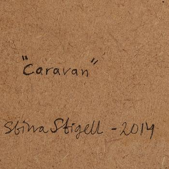 STINA STIGELL, Mixed media and assemblage signed and dated 2014.