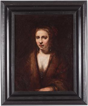 Rembrandt Harmensz van Rijn Follower of, "Hendrickje Stoffels" (1627-1663).