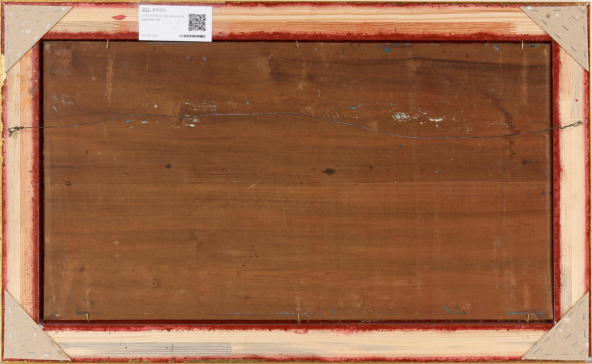 OTTE SKÖLD, olja på pannå, signerad.