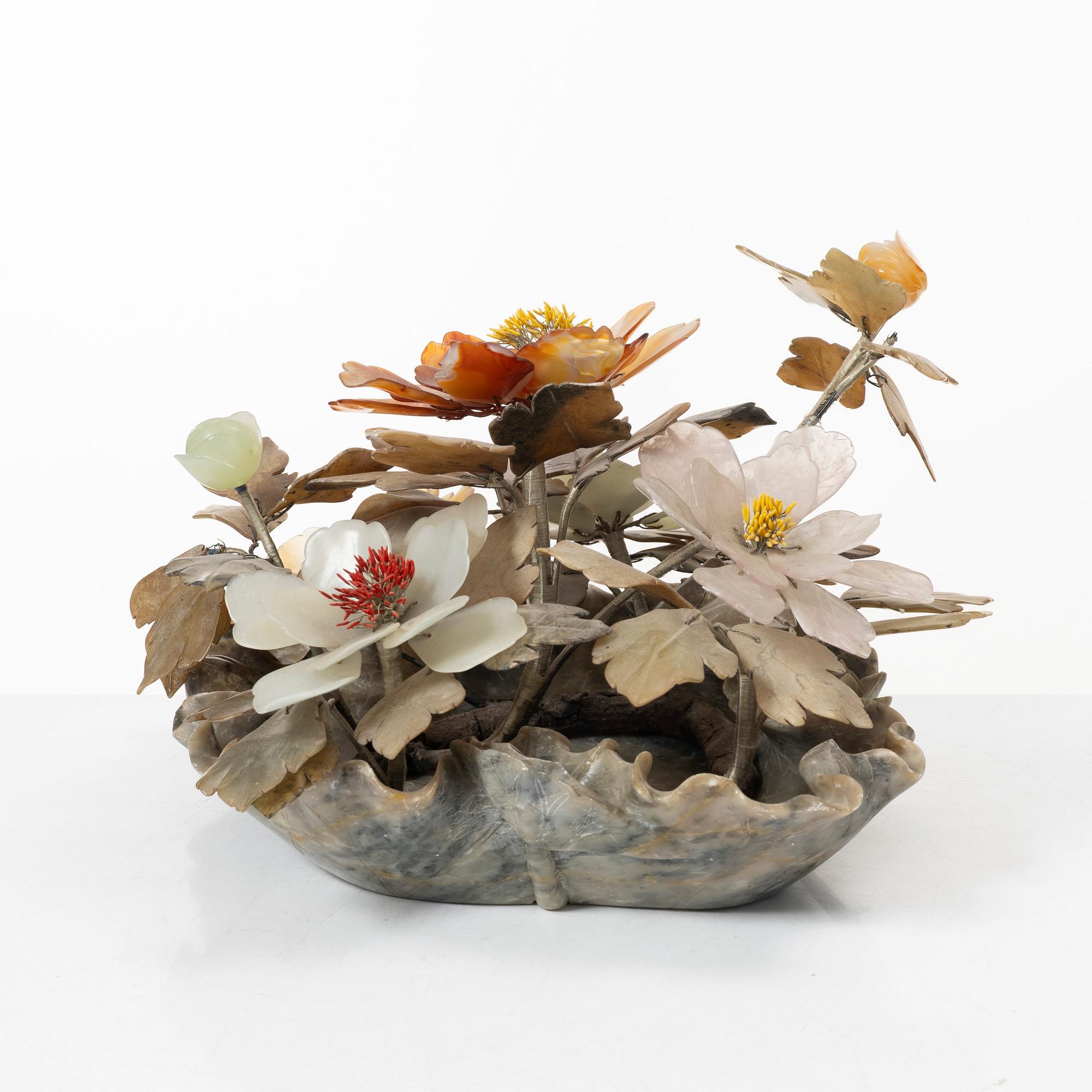 Table decoration, stone, China, 20th century.