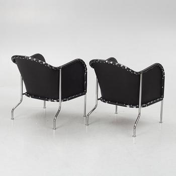 Mats Theselius, a pair of  "Bruno" lounge chairs, Källemo.