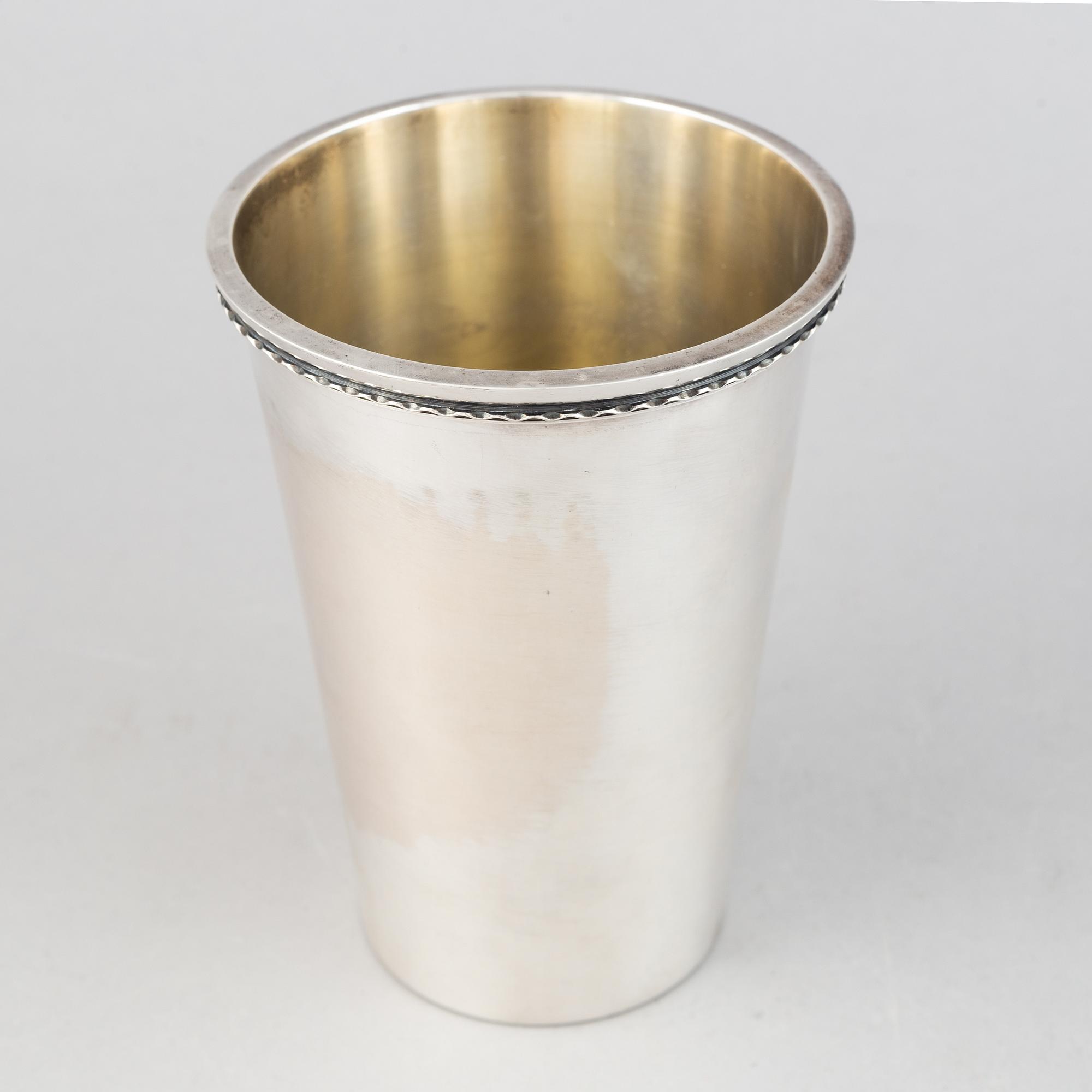 Sven-Arne Gillgren, bägare, silver, GAB, Eskilstuna, 1973.