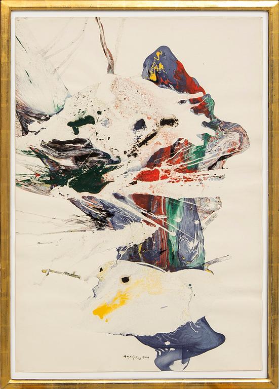 August Puig, a signed and dated oil on paper.