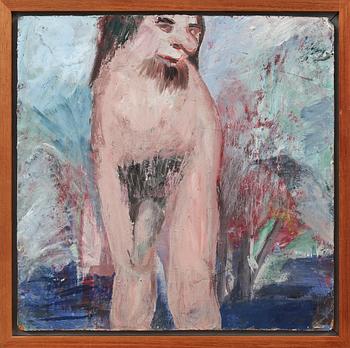 KARIN WIKSTRÖM, olja på pannå, monogramsign.