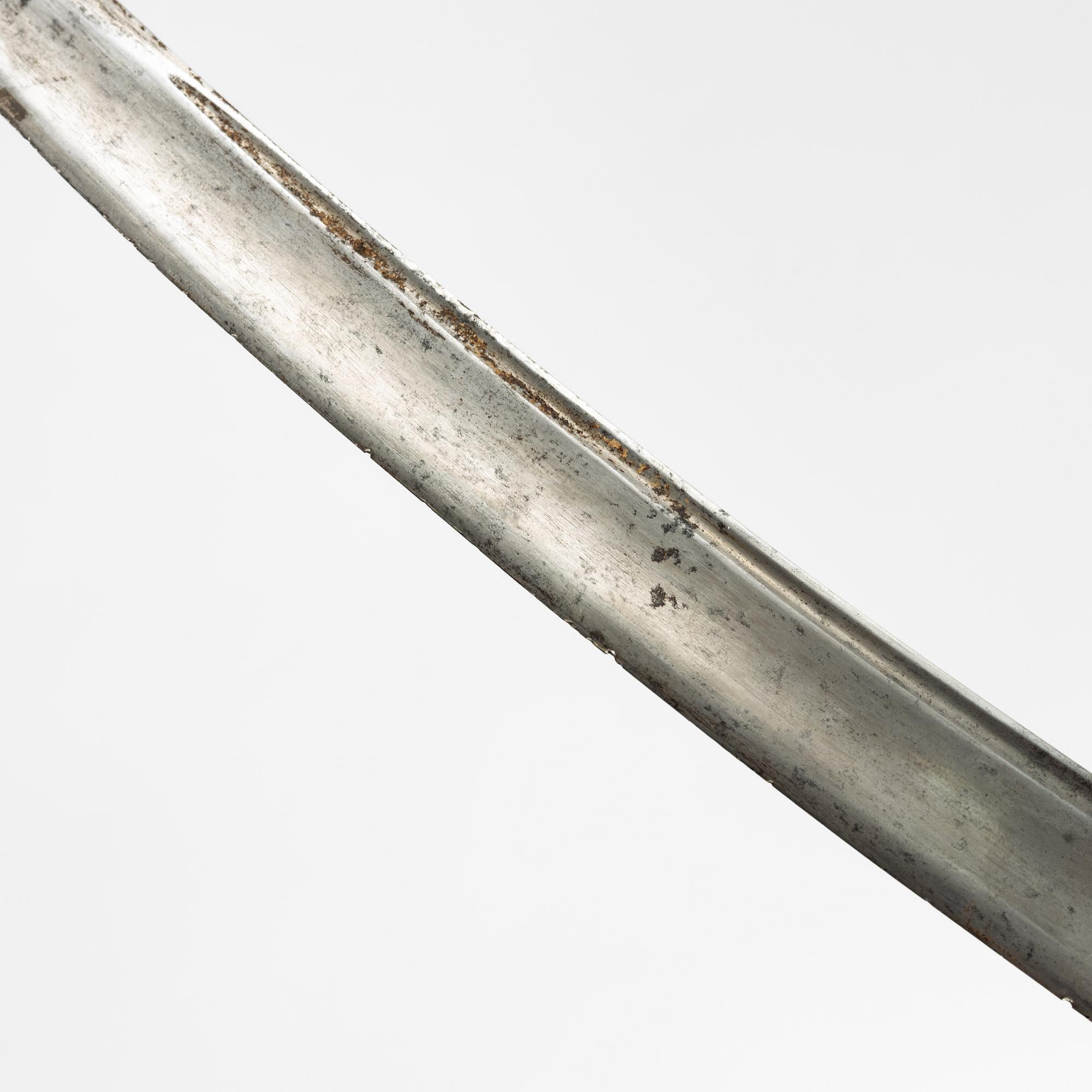 A Swedish sabre end of the 18th Century, with scabbard.