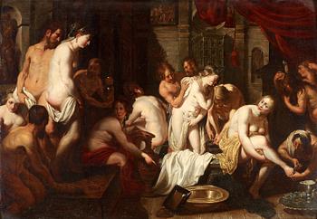 481. Peter Paul Rubens Circle of, Interior of a bath.