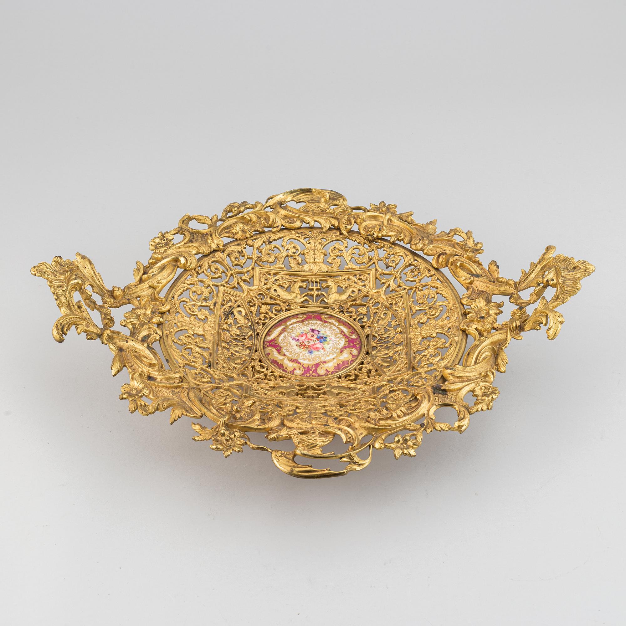 An ormolu and parcel-gilt table centerpiece, late 19th Century.