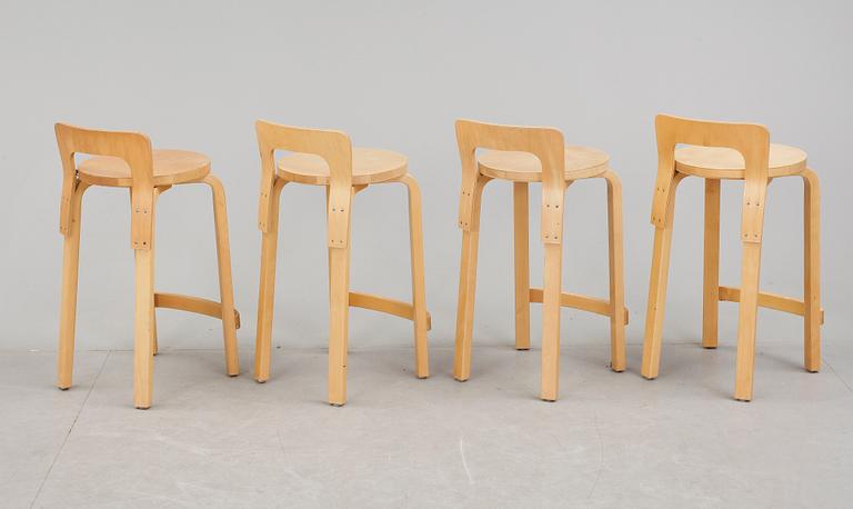 BARSTOLAR, 4 st, Alvar Aalto, 1900-talets andra hälft.