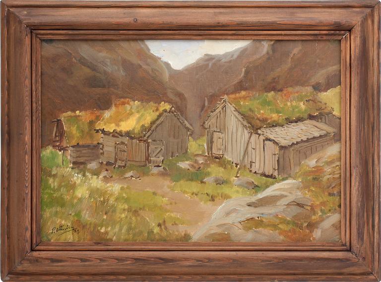 BORIS OTTENBERG, olja på duk, signerad  o daterad 1929.