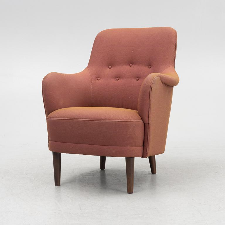 Carl Malmsten, armchair, Samsas, OH Sjögren, second half of the 20th century.