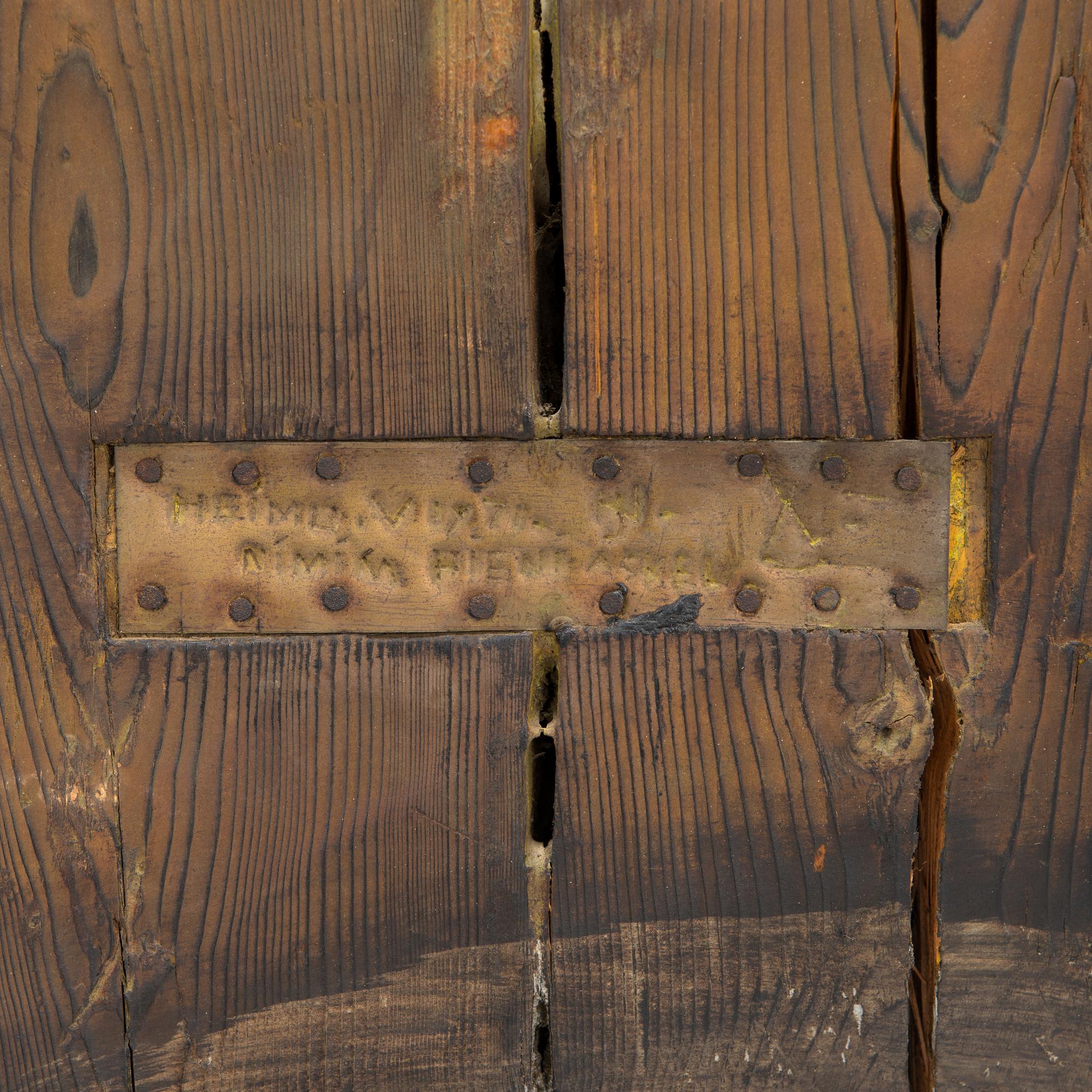 HEIMO VIROLAINEN, relief, painted wood, signed and dated 1972.