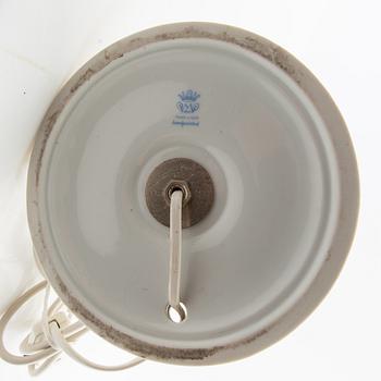 Table lamp Plaue Germany first half/mid 20th century porcelain.