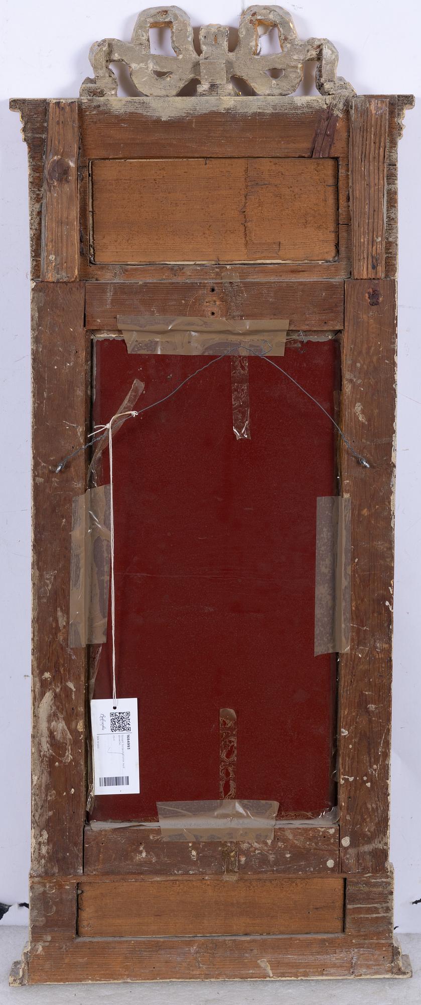 A late Gustavian mirror, circa 1800.