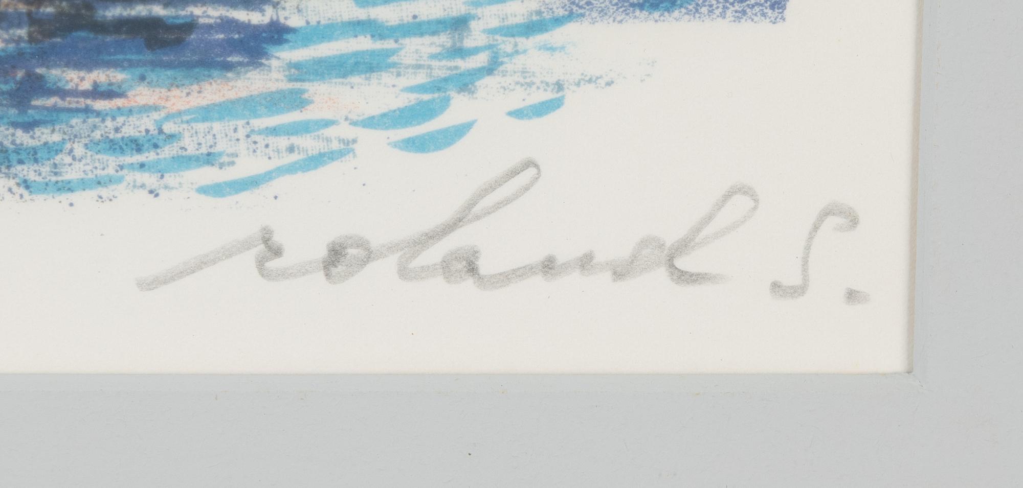 Roland Svensson, lithograph in colours, signed HC XXVI/XXX.