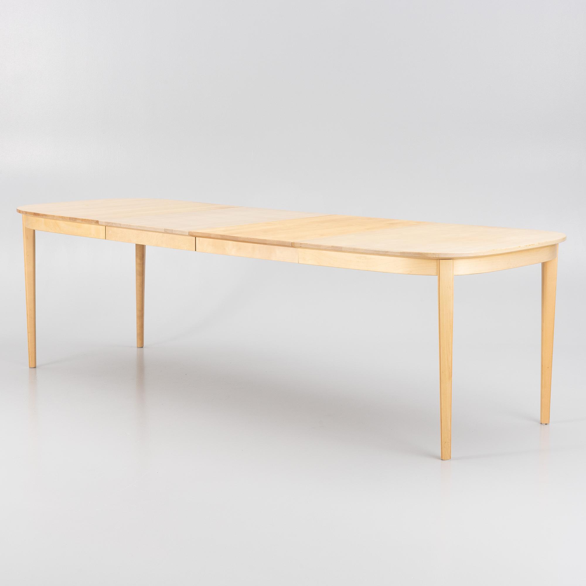 Carl Malmsten, matbord med 4 stol."Vardags", Stolab, 1999.