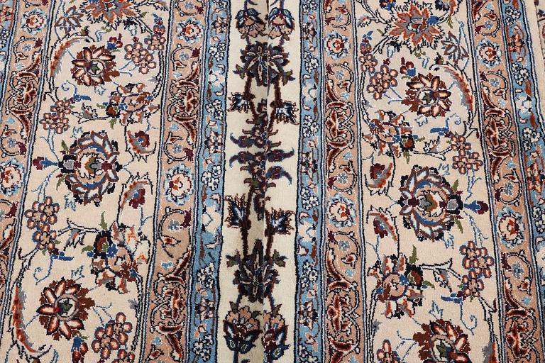 A carpet, Nain, part silk, 6 laa, ca 350 x 215 cm.