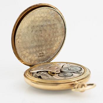 Perfecta, pocket watch, 14K gold, 51,5 mm.