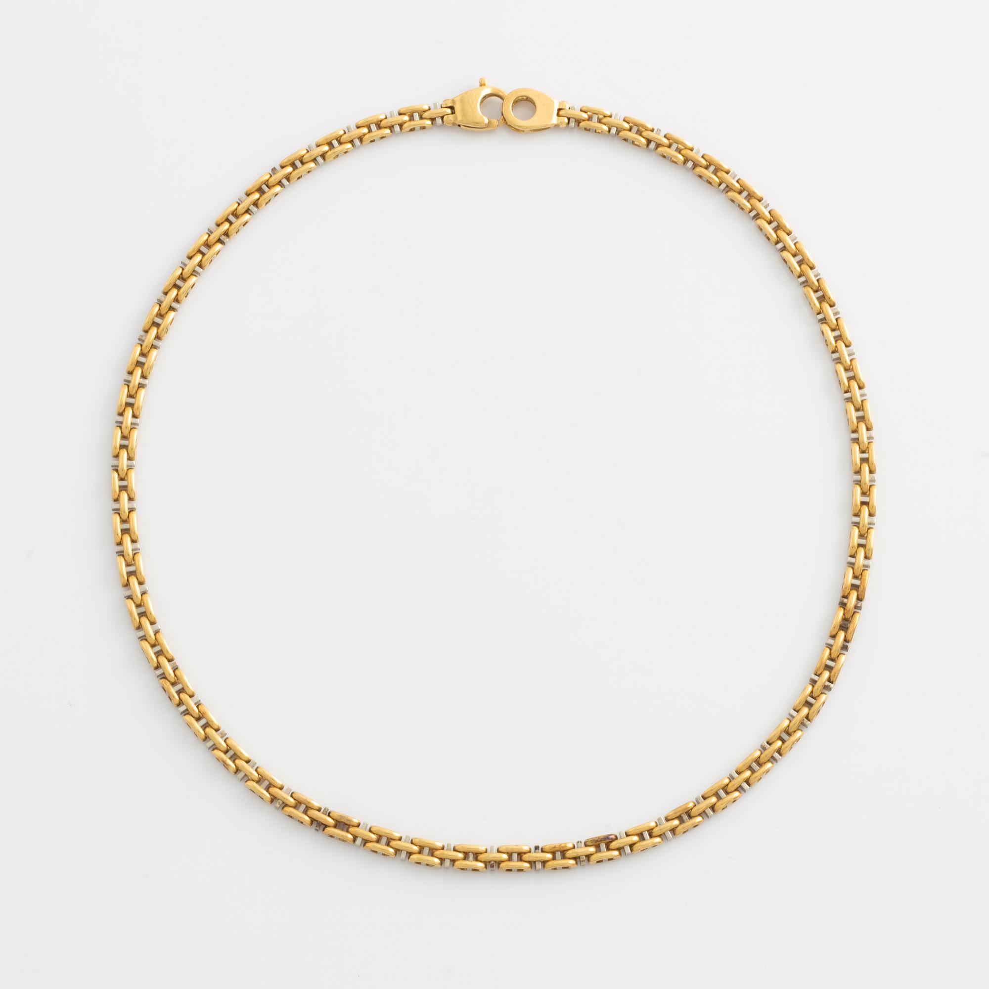 Collier, 18K gold, two-tone.