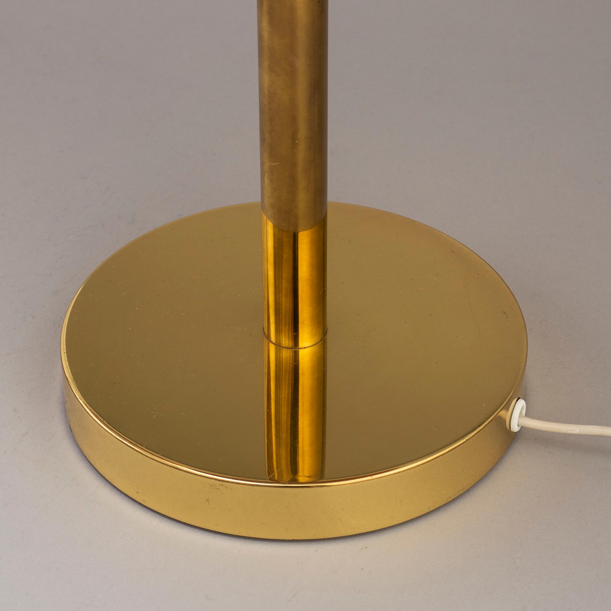 Hans-Agne Jakobsson, a pair of model B 138 brass table lights, Markaryd, Sweden 1960's.