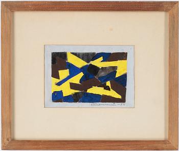 Olle Bonniér · OLLE BONNIÉR, gouache, signerad och daterad -57.