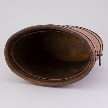 An oak 'Abel Lepitre' Champagne bucket, Reims, France, latter half of the 20th Century.