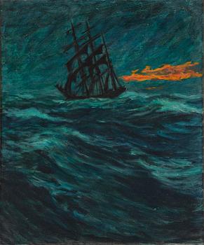 Gösta Werner, Stormy sea.