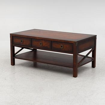 Laura Ashley Dark Chestnut Balmoral 3 Drawer Coffee Table.