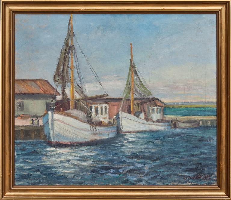 OKÄND KONSTNÄR, olja på duk, Danmark, signerad Hansen.