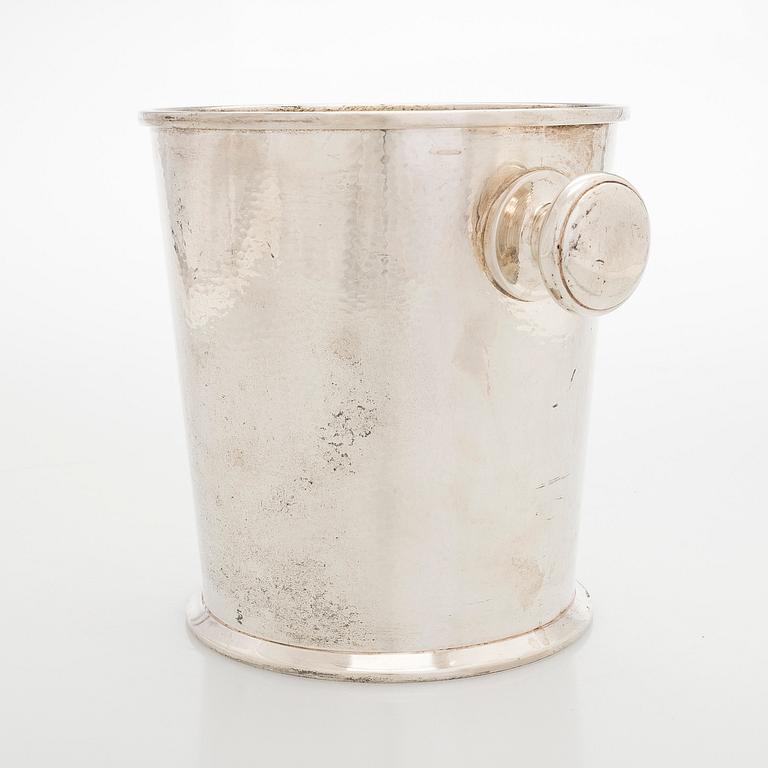 Samppanjajäähdytin, Art deco, Orfèvrerie Francaise, Ranska, 1800 / 1900-lukujen vaihde.