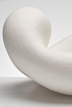 Eva Hild, a white stoneware sculpture, "Bumling" series, Sweden 1999.