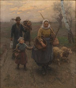 BERTHOLD GENZMER, oil on canvas, signed.