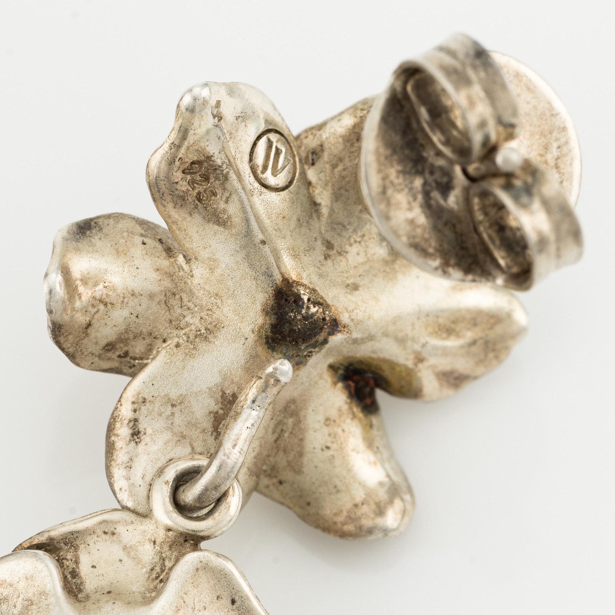 Lars Wallin Jewelry ett par örhängen sterlingsilver.