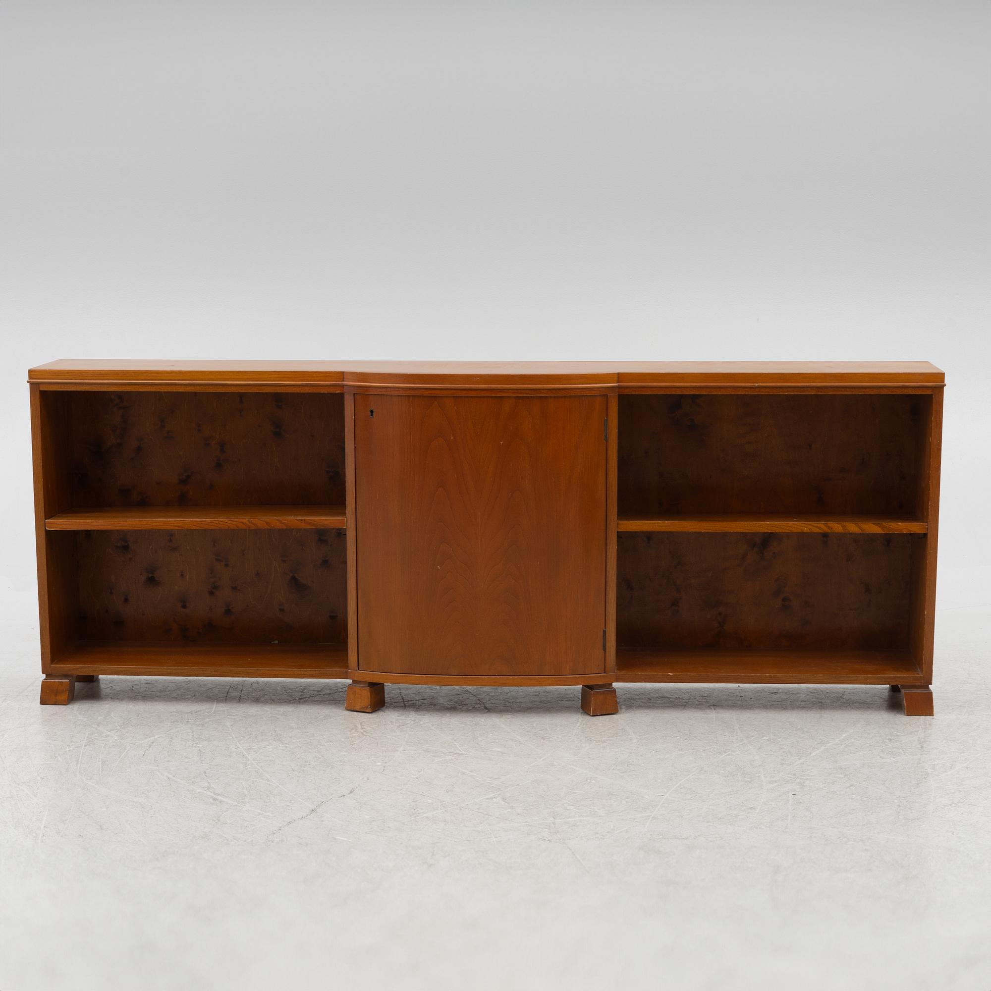 A bookcase with cabinet, Swedish Modern, 1930's/40's.