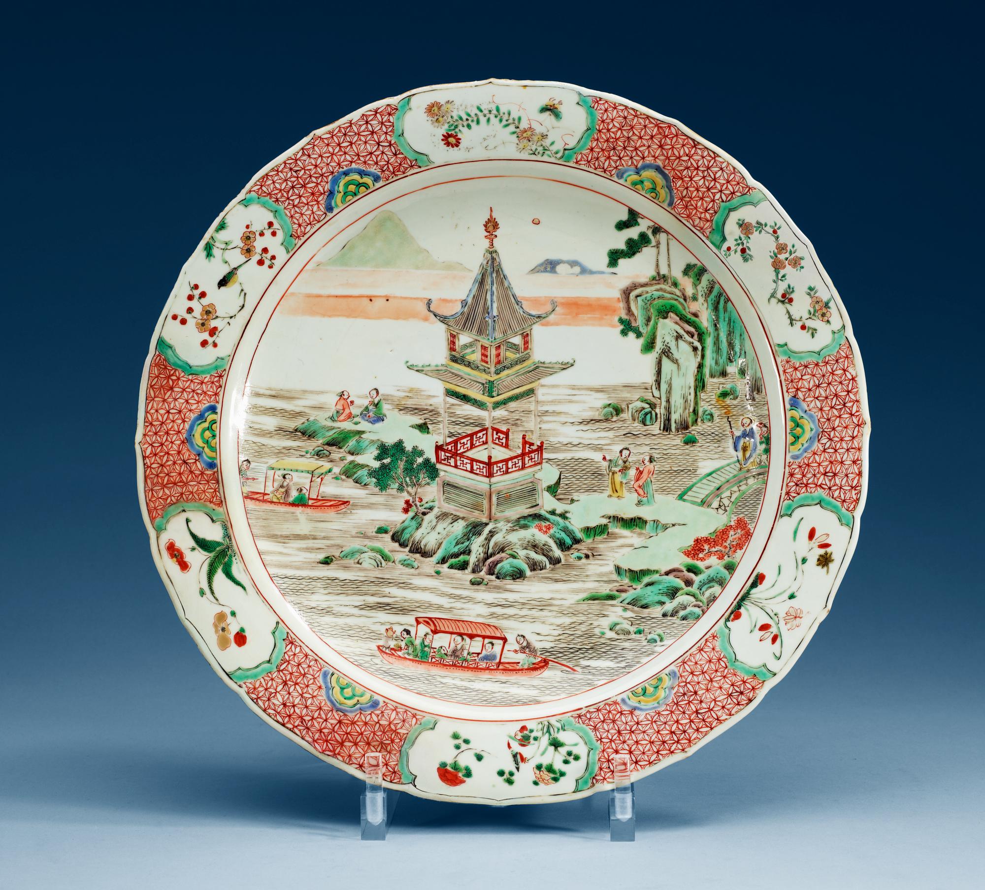 FAT, porslin. Qing dynastin, Kangxi (1662-1722).