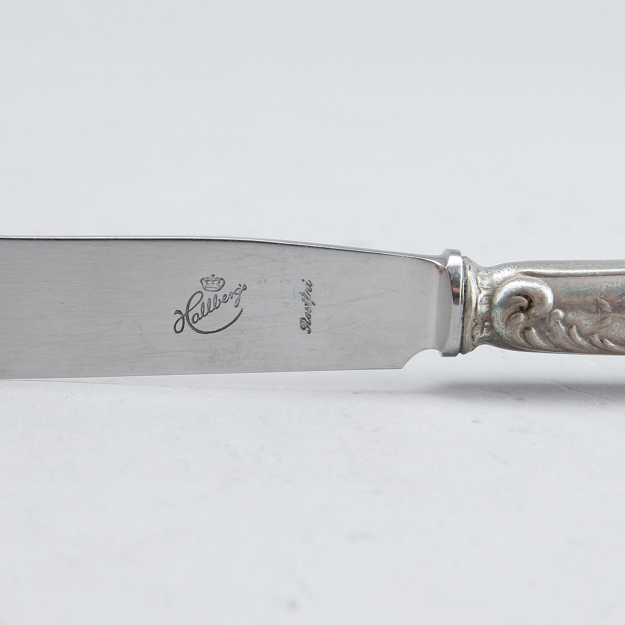 BESTICK, 10 st, silver, Ryssland 1800-tal. Totalvikt ca 560 gram.