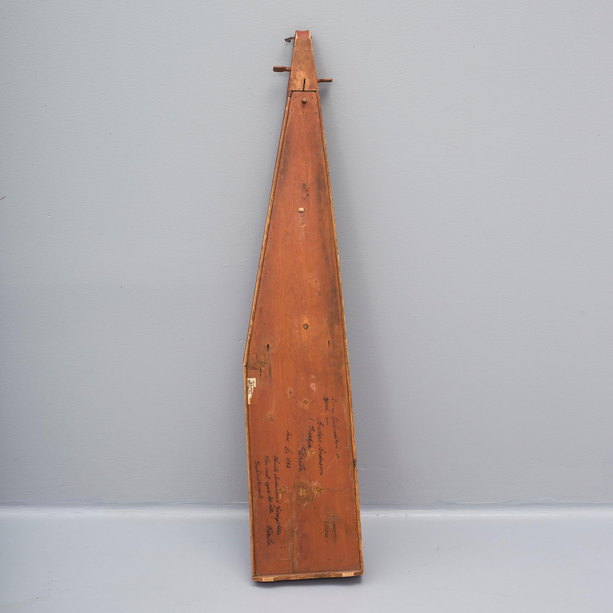 INSTRUMENT, psalmodikon, Färila, Hälsingland, 1860.