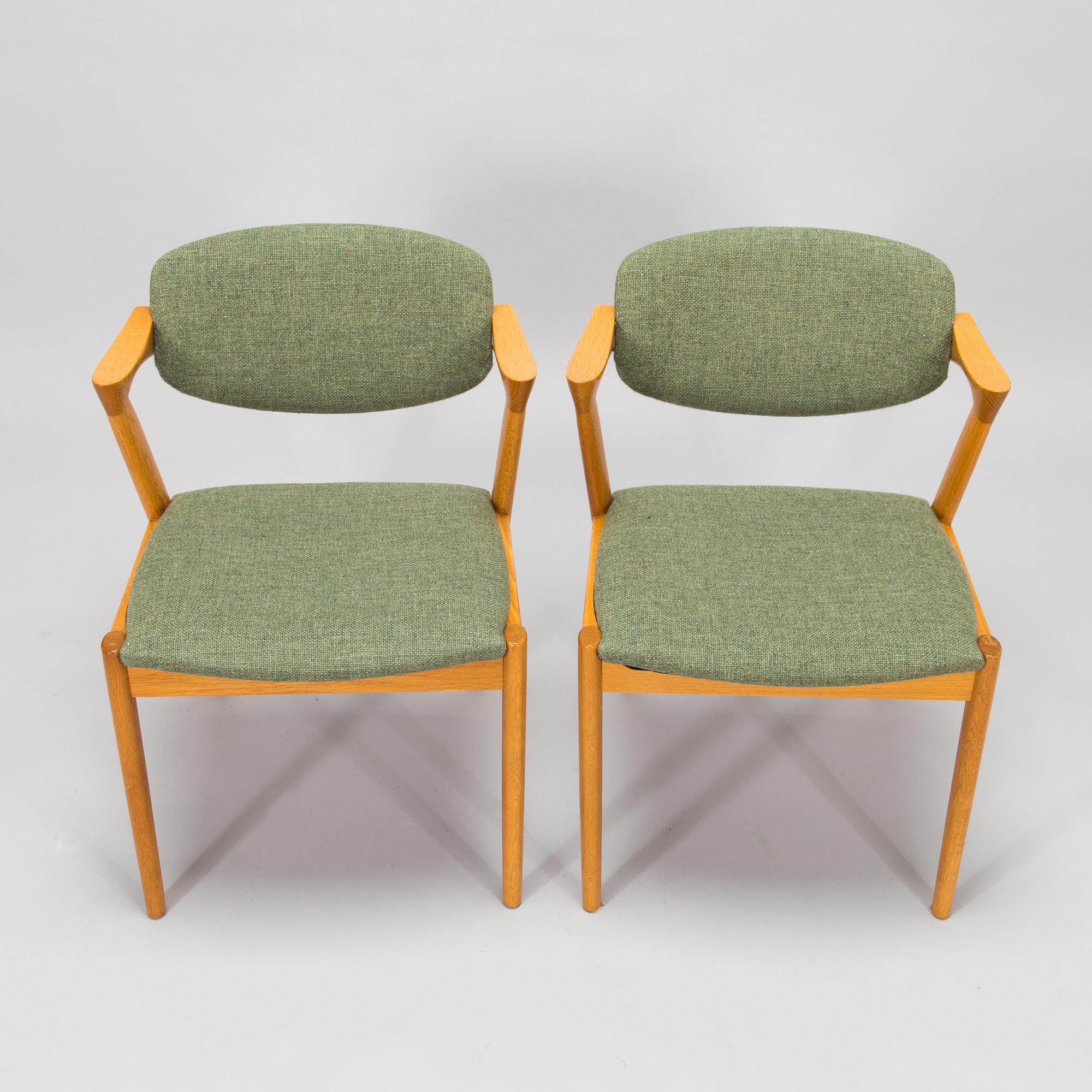 Kai Kristiansen, A set of four 'Z-chair' chairs, Denmark, 1960's.