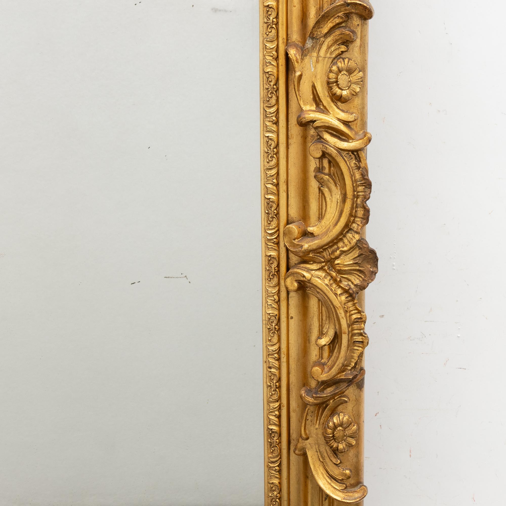 Spegel, rokokostil, 1800-tal.