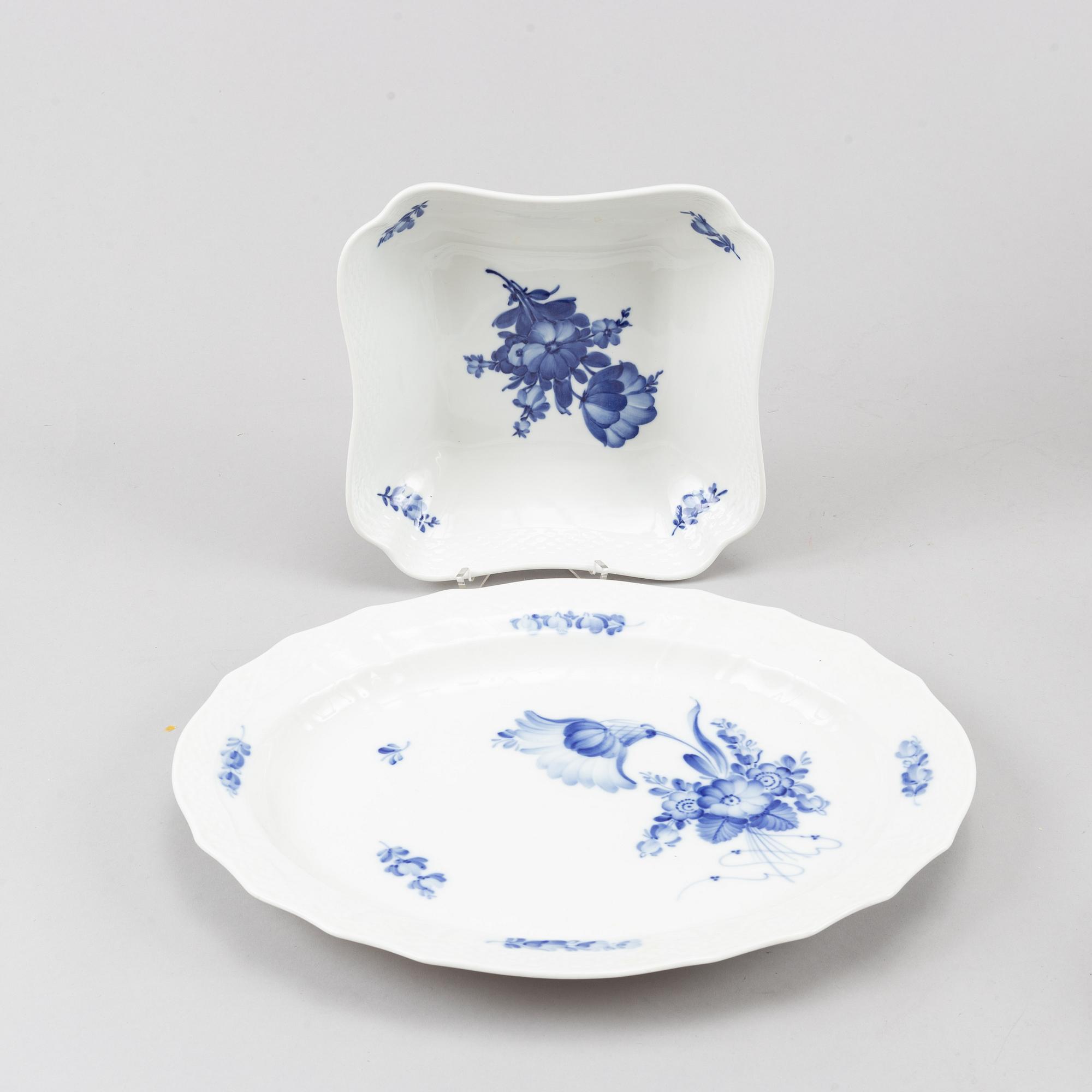 Royal Copenhagen, a 'Blå Blomst' porcelaine service (65 pieces).