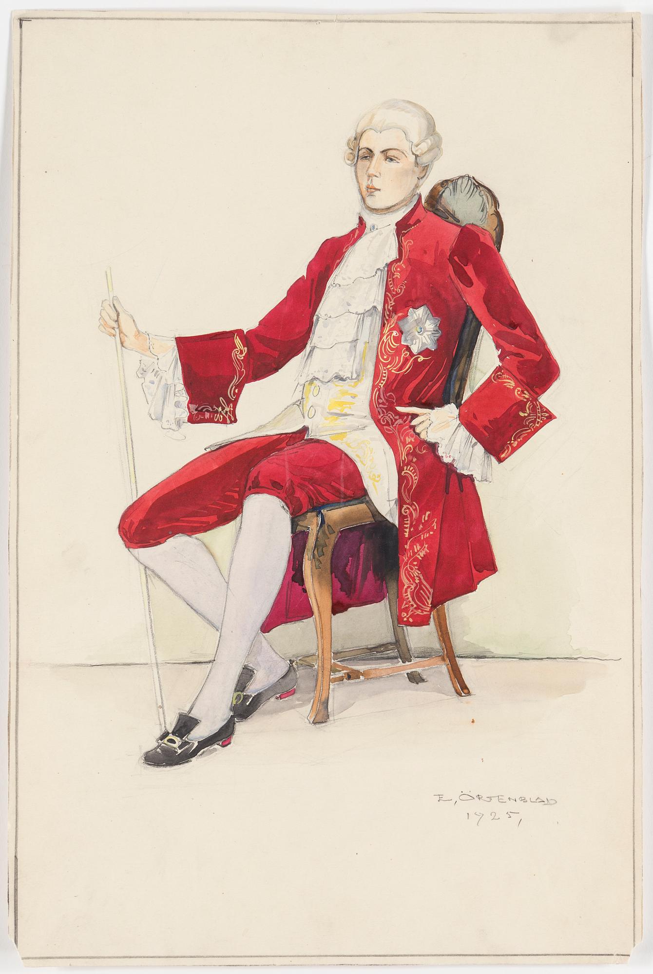 ELSA ÖRTENBLAD, 13 water colours, signed, 1920´s.