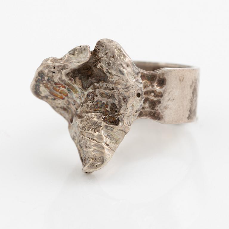 Olle Ohlsson, a ring, silver, Stockholm 1967.